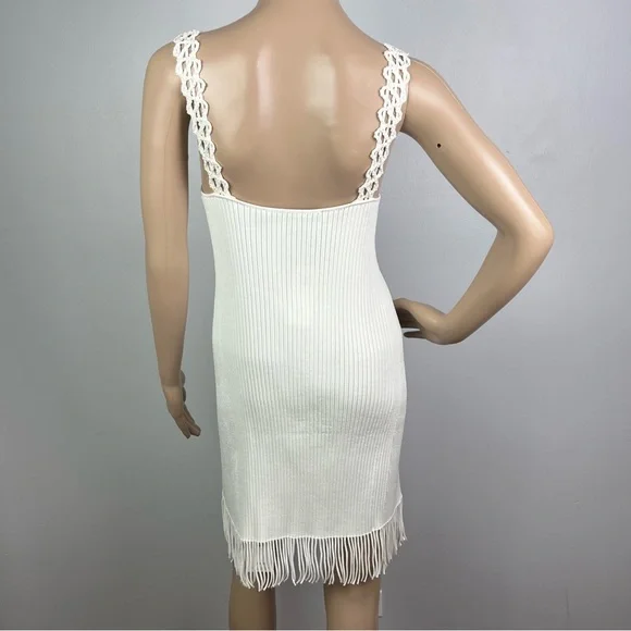 NEW PROENZA SCHOULER WHITE RIBBED MINI DRESS - Picture 8 of 12